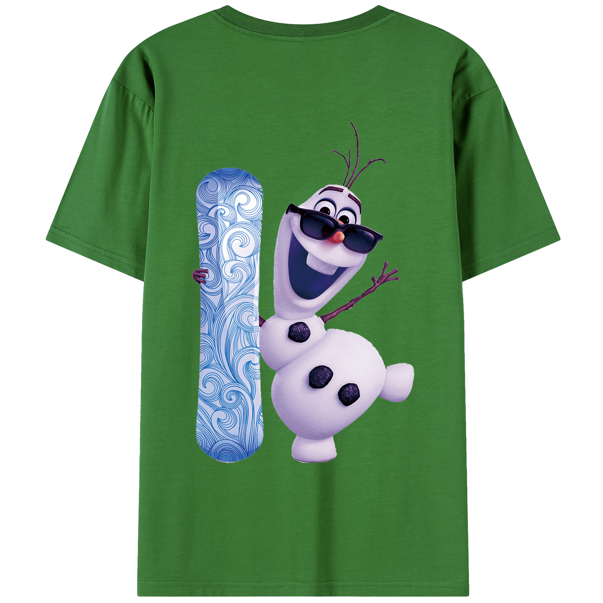 （画像用） アナと雪の女王 アンナ エルサ Frozen Anna Elsa レディース半袖Tシャツ(バックプリント)